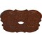 Ekena Millwork Flower Medallion (Canopies up to 6 1/4"), 29"OD x 3 5/8"ID x 1 3/8"P, Burnished Mahogany Crackle CM29FWBMC - alternate 3